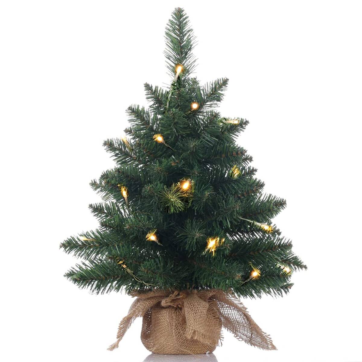 クリスマスツリー，人工松，クリスマス装飾，人工ミニクリスマスツリー，LEDイルミネーションライト オーナメント付き ，おしゃれ 高