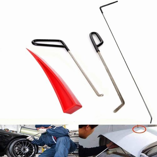 新品★ WHDZ 4点セット ロッドフック 修復ツール 修理 へこみ 除去 車ドアウ 車の凹修復 デントリペアツール 車 62