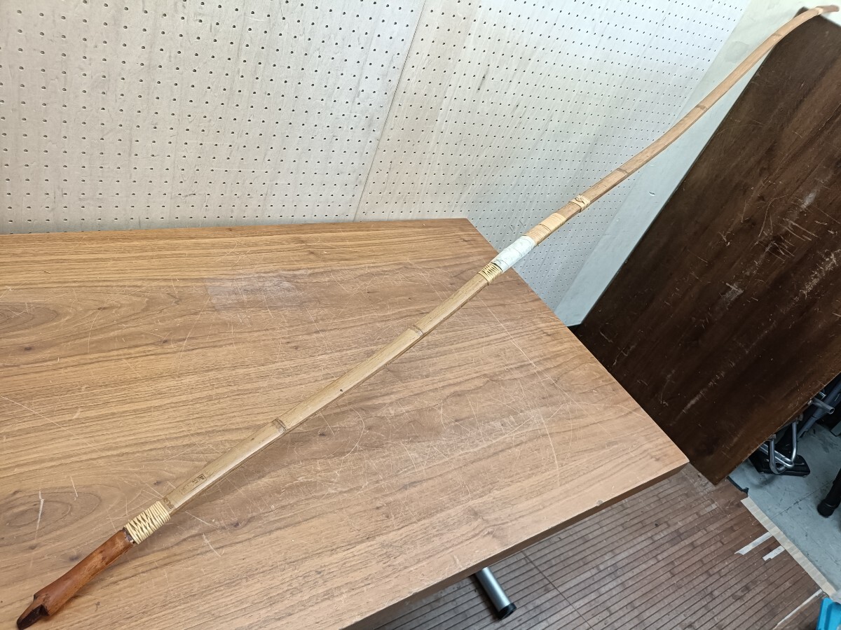和弓 銘有り 肥後三郎 竹弓 221cm 弓力8.7kg 弓道 美品(弓道 和弓 銘有り 肥後三郎 竹弓 221cm 弓力8.7kg 弓道 美品(弓道