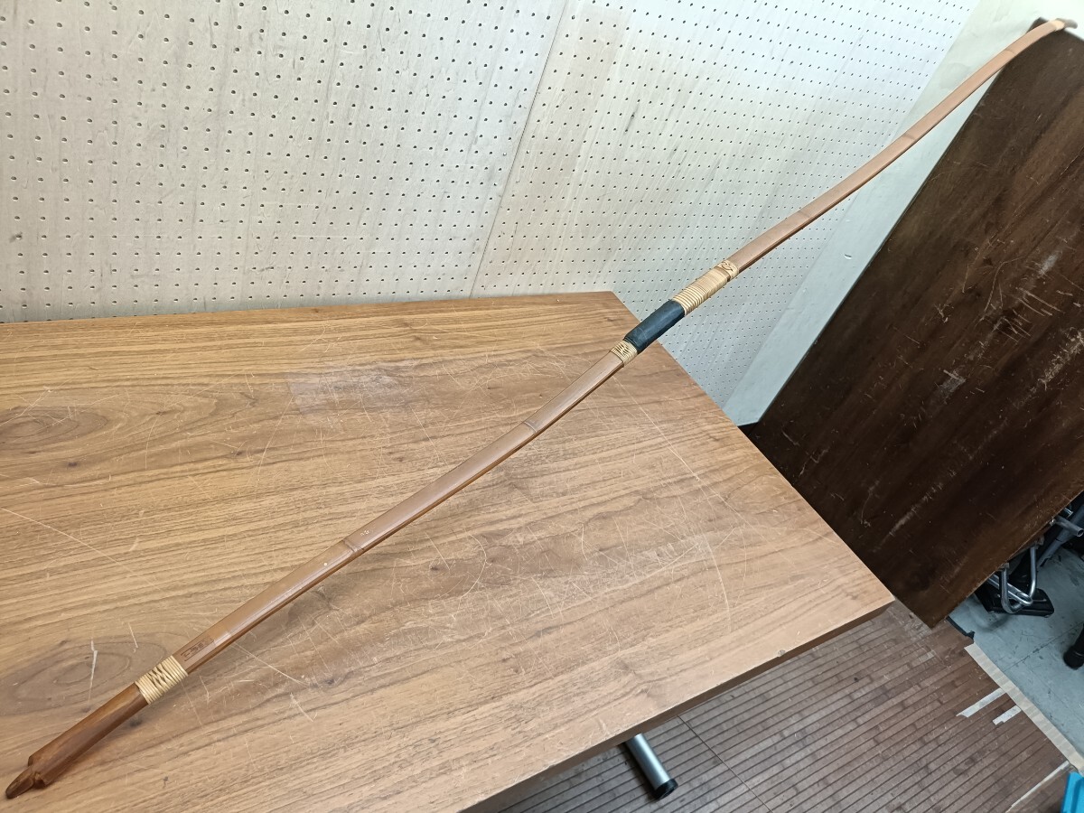 和弓 銘有り 湯田扇山 竹弓 222cm 弓力9.1kg 弓道 美品(弓道 和弓 銘有り 湯田扇山 竹弓 222cm 弓力9.1kg 弓道 美品(弓道