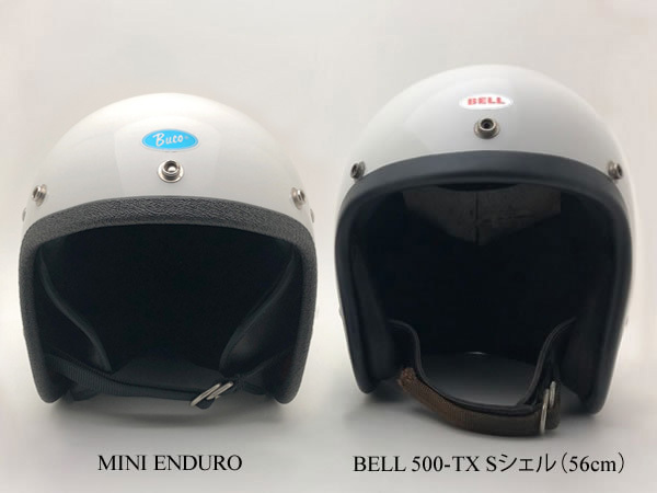 送料無(wú)料 內(nèi)裝加工済 Dead Stock 新品 箱付 BUCO MINI ENDURO WHITE 56cm/ブコミニエンデューロビンテージヘルメットベルbell500tx70smchal