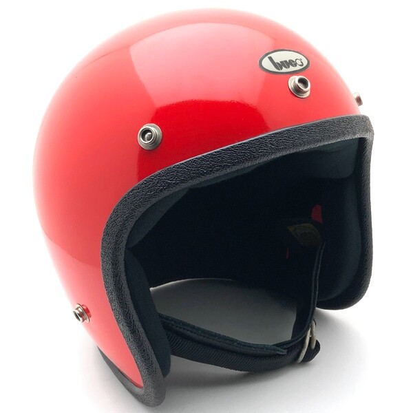 送料無料 Dead Stock 新品 箱付 BUCO ORANGERED 57cm/デッドストックオレンジ赤レッドビンテージヘルメットベビーブコハーレーチョッパー