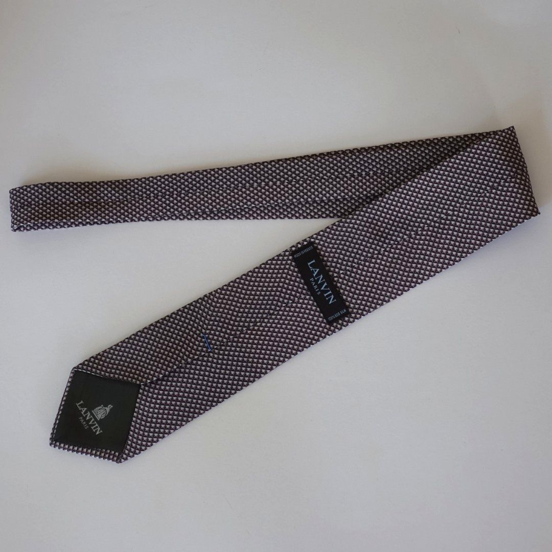美品【LANVIN ランバン】USED ブランドネクタイ/m35-G3-11-15_画像6