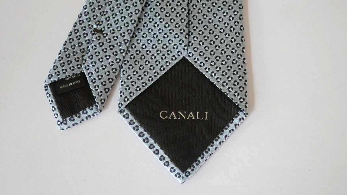 未使用に近い【CANALI カナーリ】USED ブランドネクタイ/m35-G4-46-50_画像4
