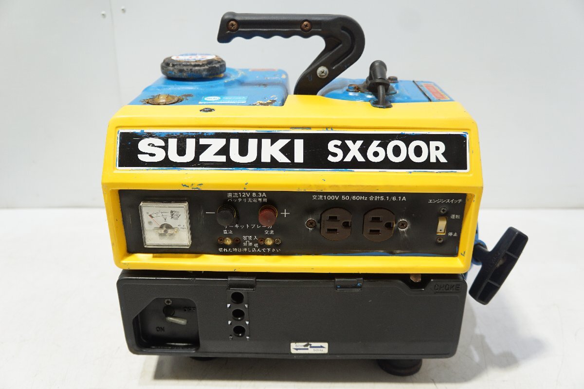 140☆SUZUKI スズキ ポータブル 発電機 SX600R 2ストローク 50Hz 60Hz◇3S-881 140☆SUZUKI スズキ ポータブル 発電機 SX600R 2ストローク 50Hz