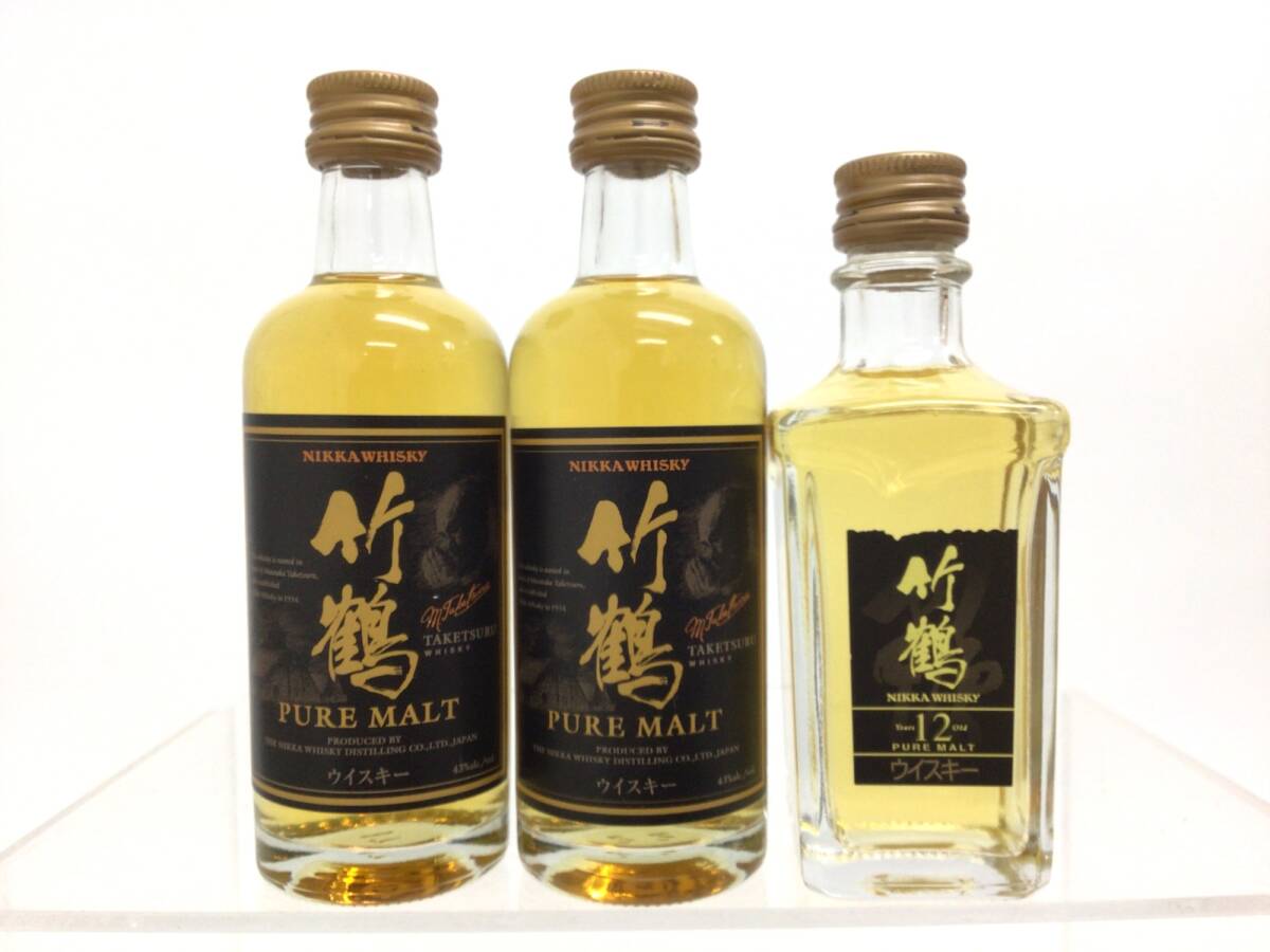 ウイスキー whisky ニッカ 竹鶴 /12年 ピュアモルト ミニボトル3 ウイスキー whisky ニッカ 竹鶴 /12年 ピュアモルト ミニボトル3