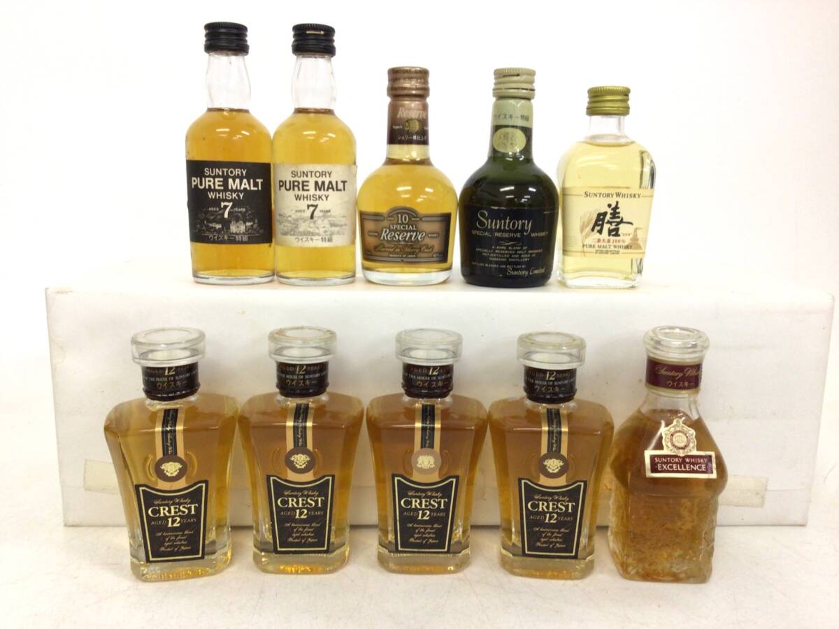 ウイスキー whisky サントリー ミニボトル 10本セット 50ml 43 ウイスキー whisky サントリー ミニボトル 10本セット 50ml 43