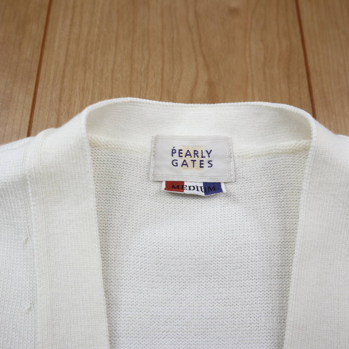 美品★正規★PEARLY GATES パーリーゲイツ　コットンニットベスト/Mサイズ_画像8