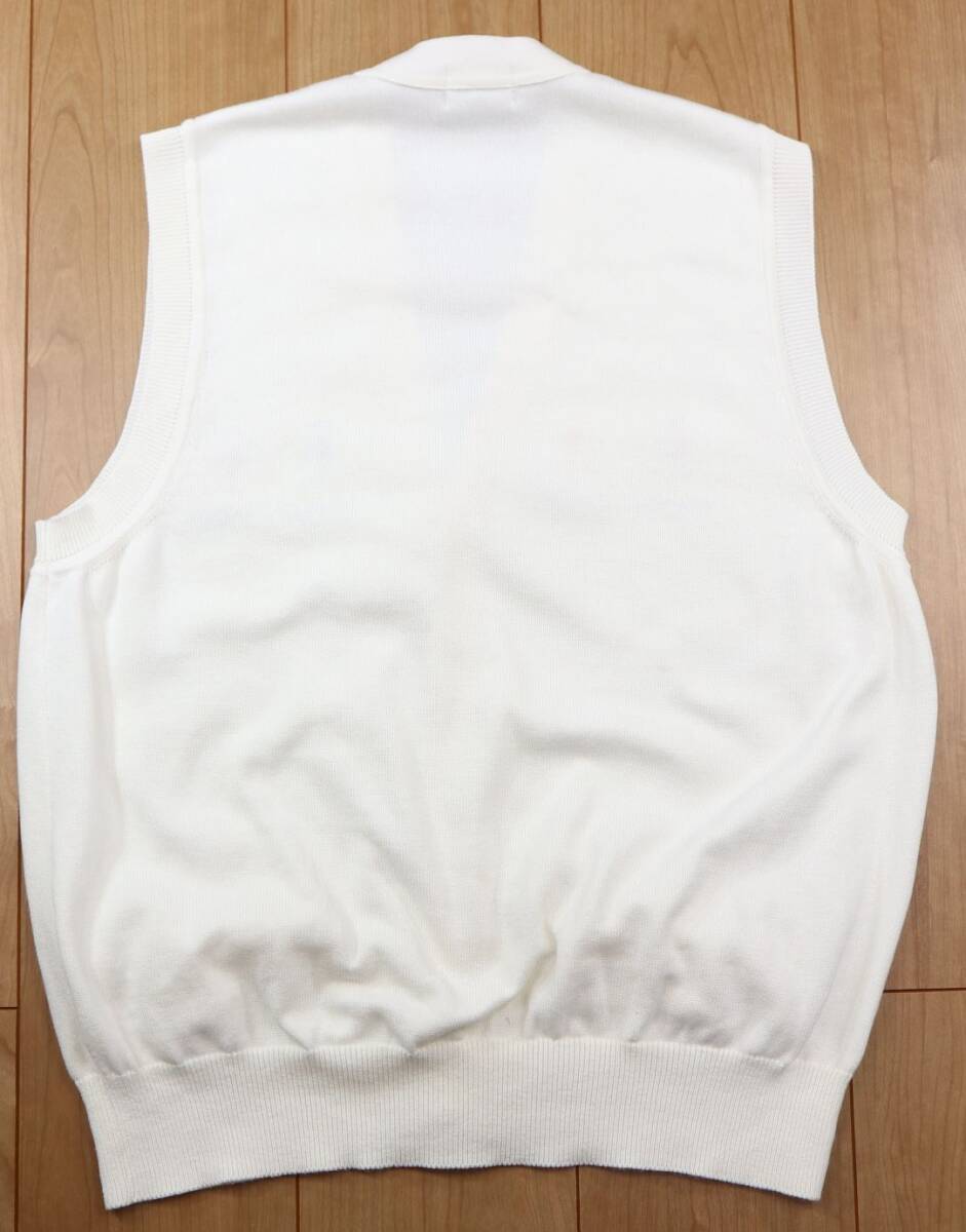 美品★正規★PEARLY GATES パーリーゲイツ　コットンニットベスト/Mサイズ_画像2