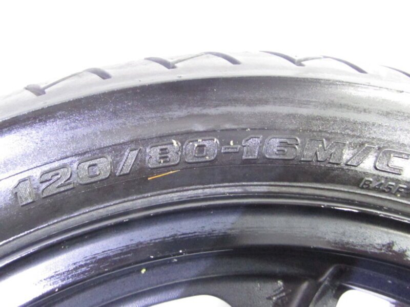 ZEXT GPZ1000RX ZXT00A 希少!! 溝有タイヤ付 純正 フロントホイール 曲りなし 検※ ZX-10 GPZ900R GPZ750R ZZR1100 ZXT10B GPZ1100 146Z05