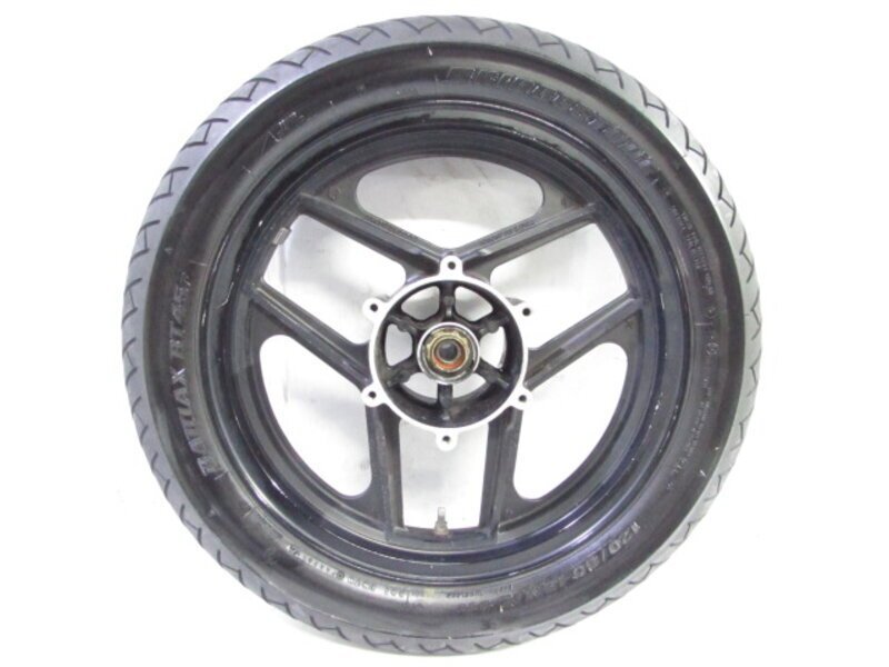 ZEXT GPZ1000RX ZXT00A 希少!! 溝有タイヤ付 純正 フロントホイール 曲りなし 検※ ZX-10 GPZ900R GPZ750R ZZR1100 ZXT10B GPZ1100 146Z05