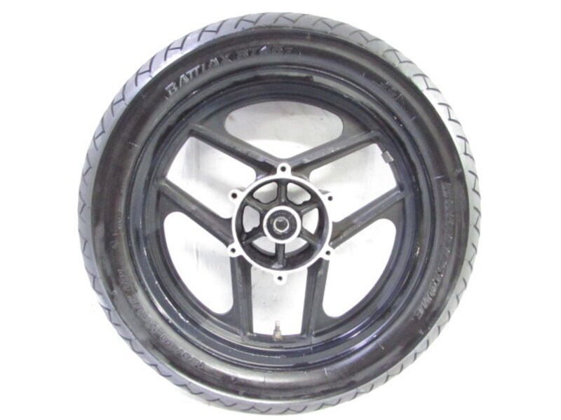 ZEXT GPZ1000RX ZXT00A 希少!! 溝有タイヤ付 純正 フロントホイール 曲りなし 検※ ZX-10 GPZ900R GPZ750R ZZR1100 ZXT10B GPZ1100 146Z05