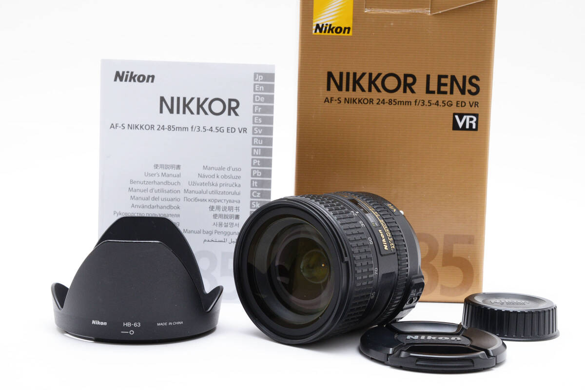 ニコン Nikon AF-S 24-85mm F3.5-4.5 G ED VR 箱付 #K07M25-1523 ニコン Nikon AF-S 24-85mm F3.5-4.5 G ED VR 箱付 #K07M25-1523
