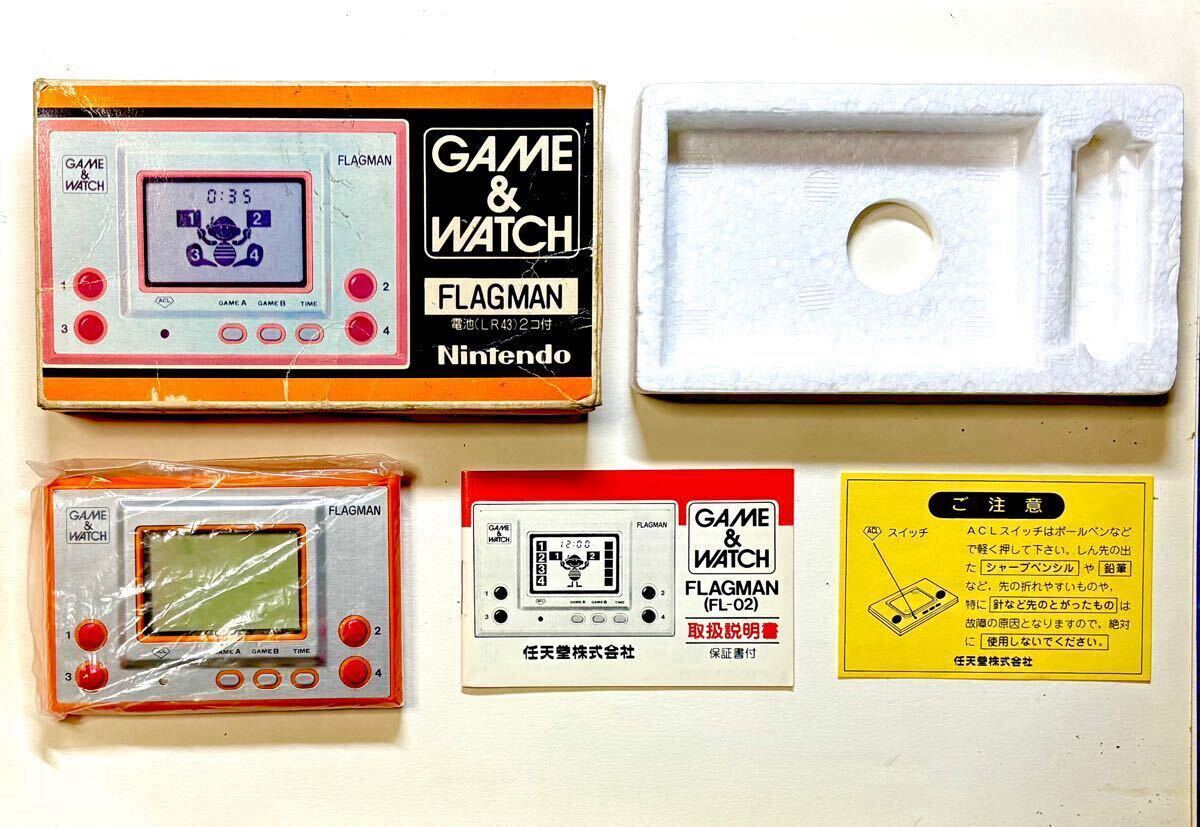  nintendo Game & Watch FL-02 флаг man Nintendo1980 год производства ( коробка * инструкция имеющий закончившийся товар ) с батарейкой сервис 