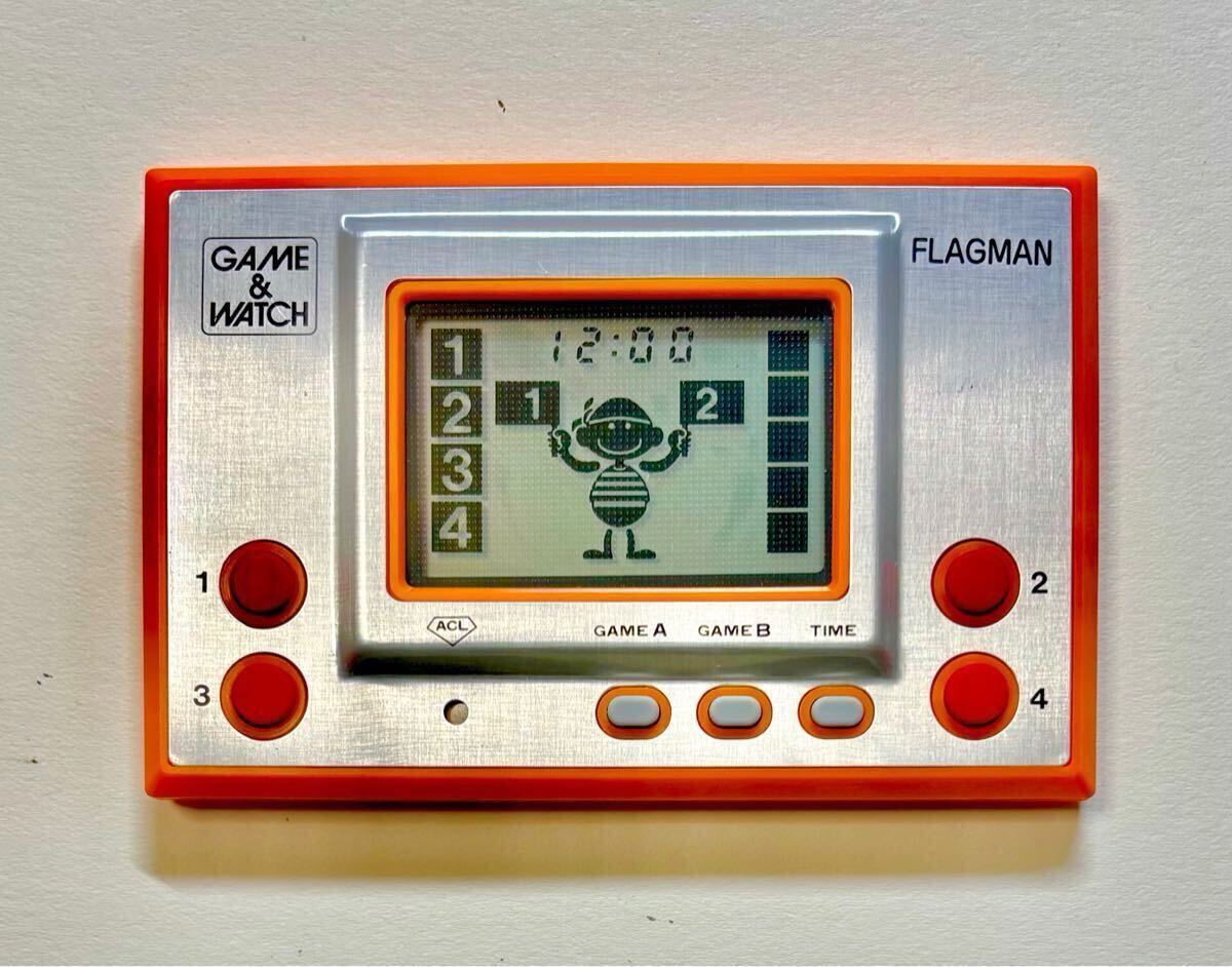  nintendo Game & Watch FL-02 флаг man Nintendo1980 год производства ( коробка * инструкция имеющий закончившийся товар ) с батарейкой сервис 