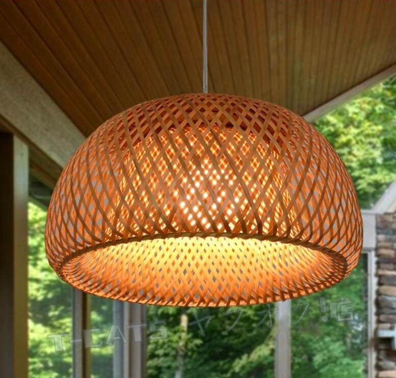 新品竹のあかり」ペンダントライト 1燈 希少 ヴィンテージ/照明 和モダン イサムノグチ 北歐 ス ランプ