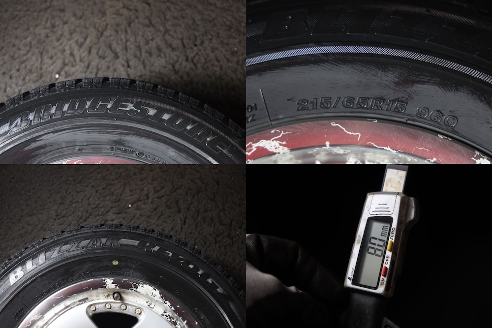 * шероховатость гора 215/65R15 Bridgestone REVO GZ зимний 6 дыра aluminium 6.5J/+30/PCD139.7 Grand Hiace Granvia touring Elgrand 