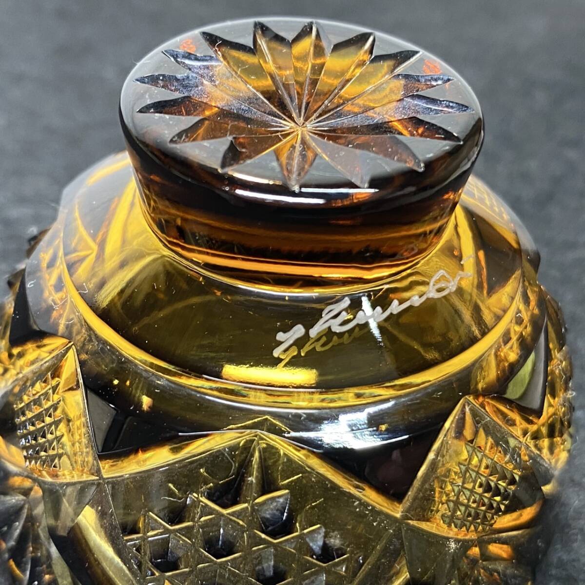 最上級品 黒木国昭 綾切子 棗（切子 江戸切子 薩摩切子）｜Yahoo