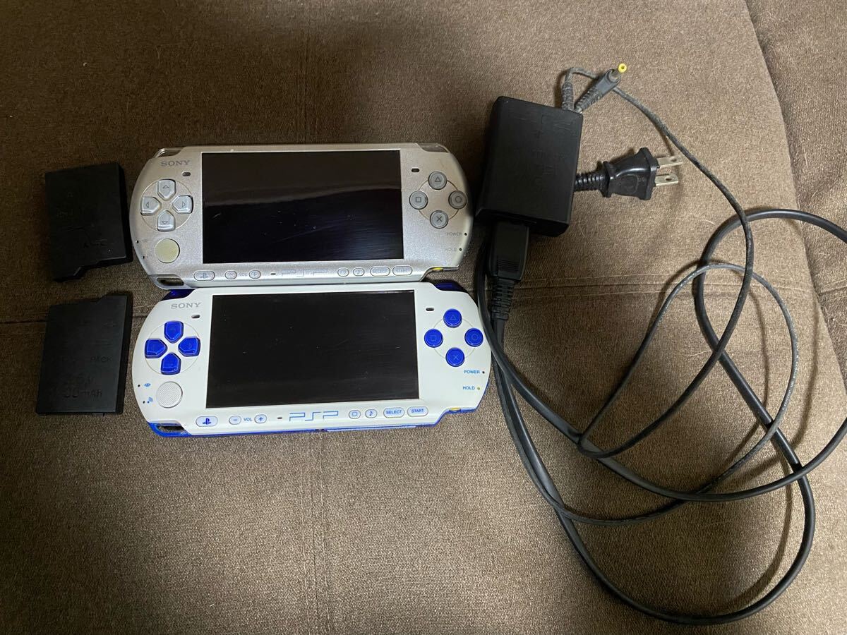 SONY PSP 本体 PSP-3000 2台 セット まとめて 初期化 ピーエス