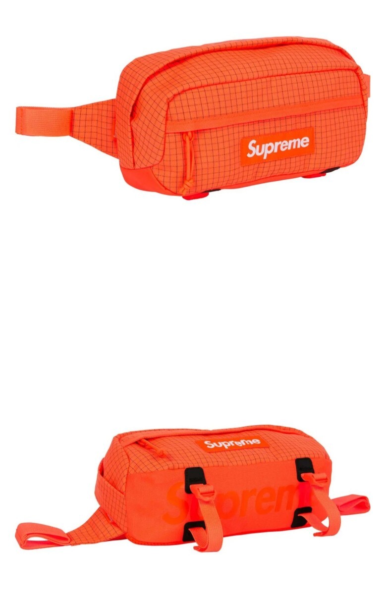 新品 未使用 未開封 24SS Supreme Waist Bag オレンジ ウエストバッグ 國內(nèi)正規(guī)品 半タグ付き
