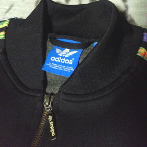 希少 adidas Originals LGBT SST TRACK TOP アディダス オリジナルス トラック ジャケット ジャージ ブラック レインボー 阿部亮平 著 00s