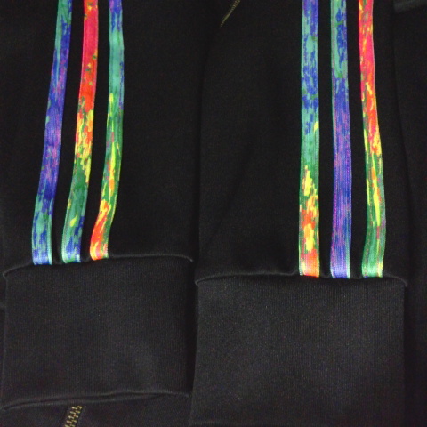希少 adidas Originals LGBT SST TRACK TOP アディダス オリジナルス トラック ジャケット ジャージ ブラック レインボー 阿部亮平 著 00s