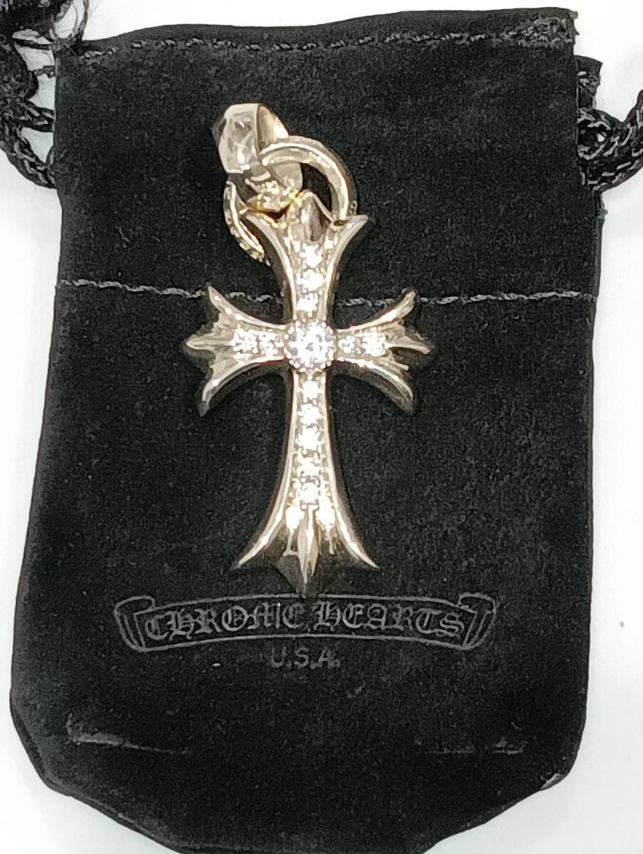 クロムハーツ CHROME HEARTS CH CRS SML W BALE スモールCH クロムハーツ CHROME HEARTS CH CRS SML W BALE スモールCH