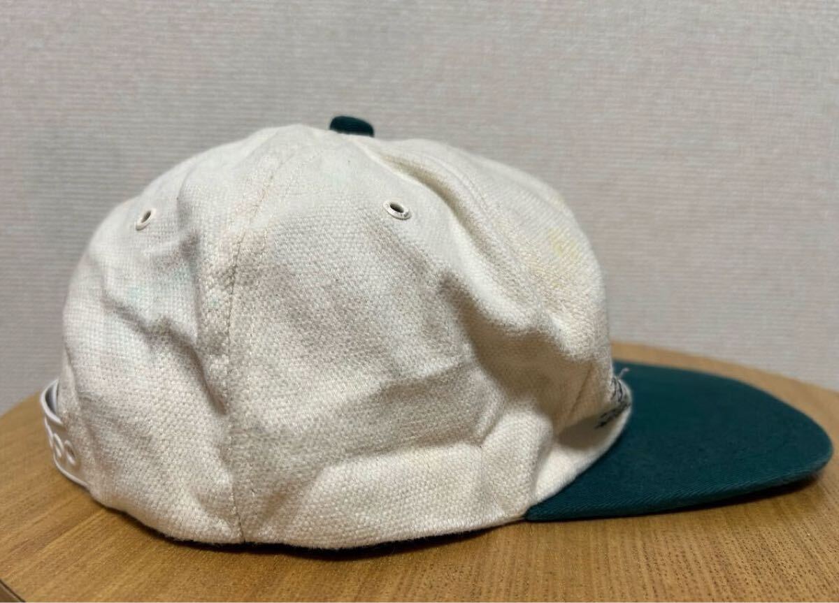 80's USAヴィンテージ K Products Golden Harvest Cap Trucker 帽子 刺繍 USA製/企業トラッカー キャップ 2トーン _画像3