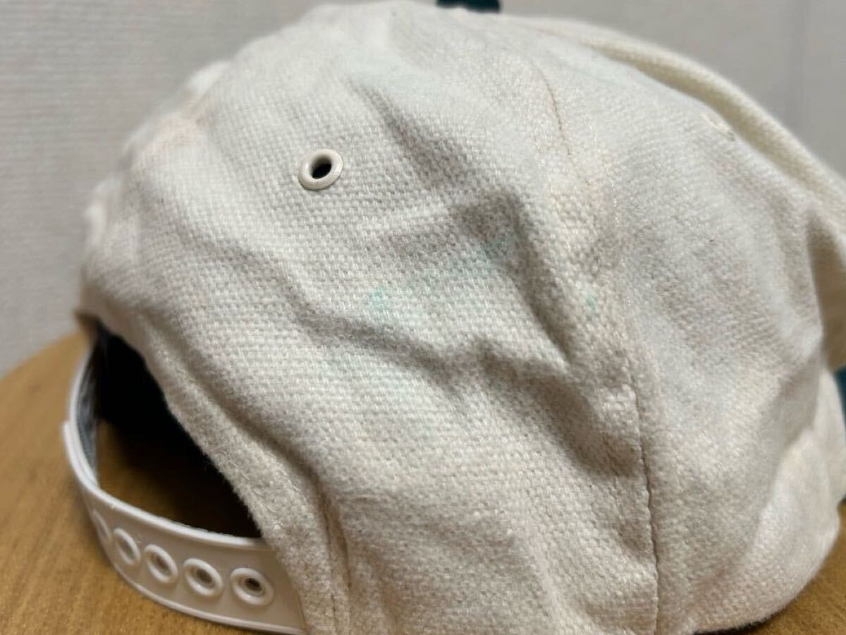 80's USAヴィンテージ K Products Golden Harvest Cap Trucker 帽子 刺繍 USA製/企業トラッカー キャップ 2トーン _画像6