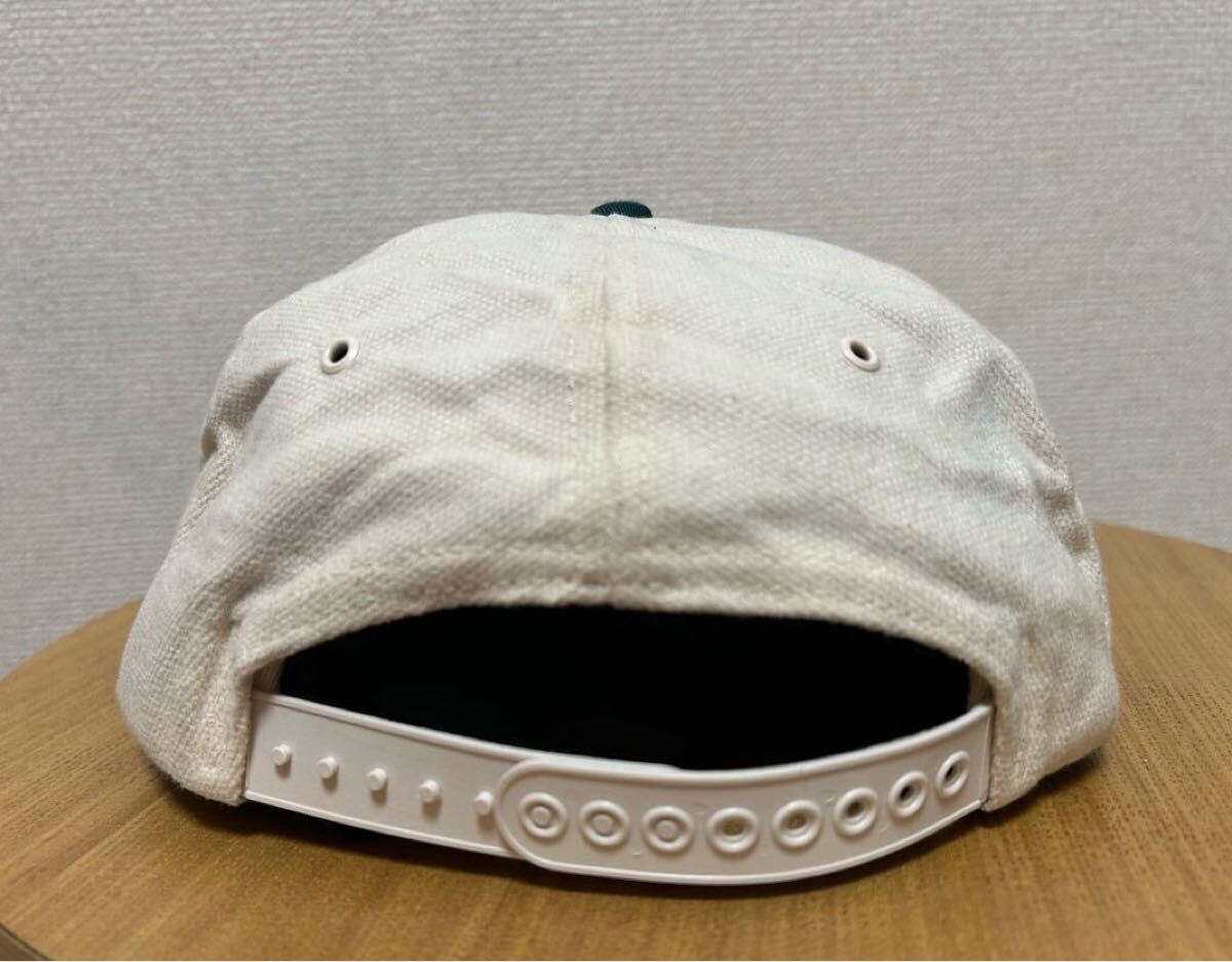 80's USAヴィンテージ K Products Golden Harvest Cap Trucker 帽子 刺繍 USA製/企業トラッカー キャップ 2トーン _画像5