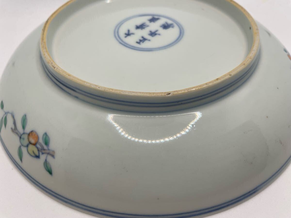 唐物 中国 清時代 粉彩 闘彩 豆彩 皿 大皿 古美術 古伊万里 古染 唐物 中国 清時代 粉彩 闘彩 豆彩 皿 大皿 古美術 古伊万里 古染