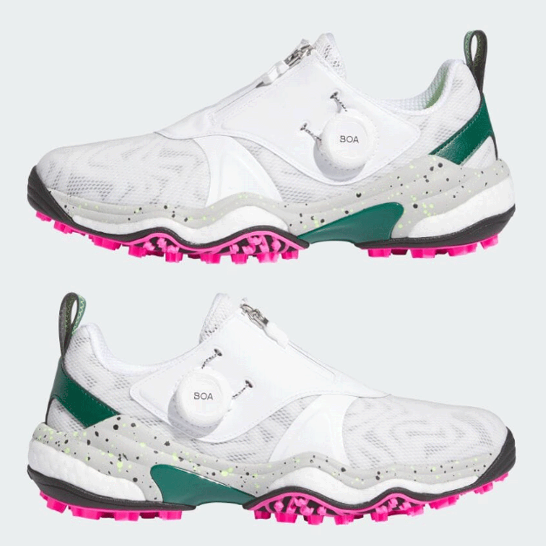 新品■アディダス■2024.7■ウィメンズ コードカオス-25-ボア■IG8751■ホワイト／シルバーメタリック／グリーン■23.5CM■スパイクレス■