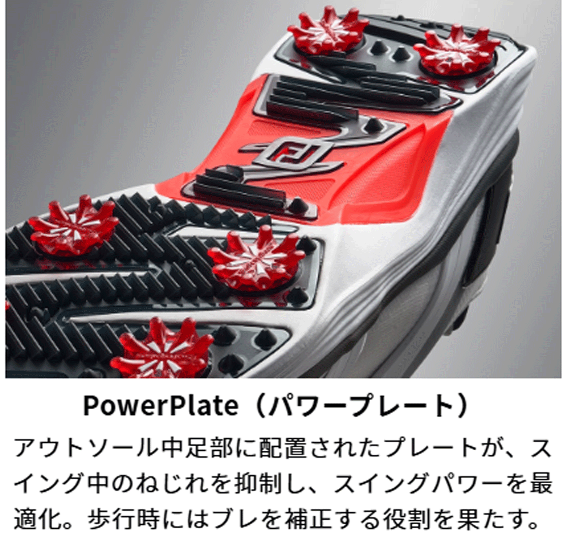 新品■フットジョイ■ハイパーフレックス ボア スパイク■#55478■グレー／ホワイト■27.0CM■WIDE:EEE■ツアーレベルの安定性 快適性■_画像8