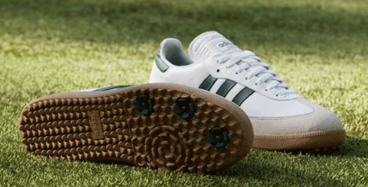  новый товар # Adidas #2025.2# samba Golf полный серый n кожа шиповки отсутствует #JH6151#CLOUD WHITE/COLLEGIAT GREEN/GUM#25.5CM# стандартный товар 