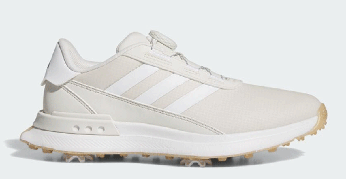 新品■レディース■アディダス■2024.3■S2G スパイク ボア■ID8696■オービットグレー／ホワイト／ゴールドメタリック■23.5CM■正規(guī)品