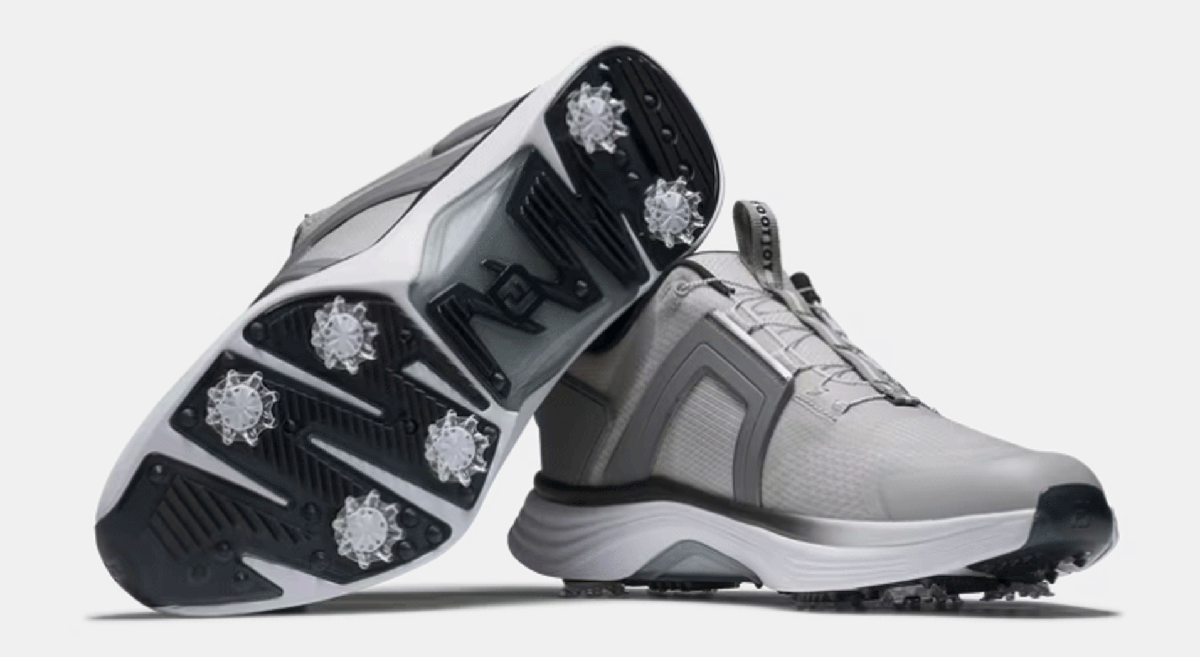 新品■フットジョイ■ハイパーフレックス ボア スパイク■#55478■グレー／ホワイト■27.0CM■WIDE:EEE■ツアーレベルの安定性 快適性■_画像3