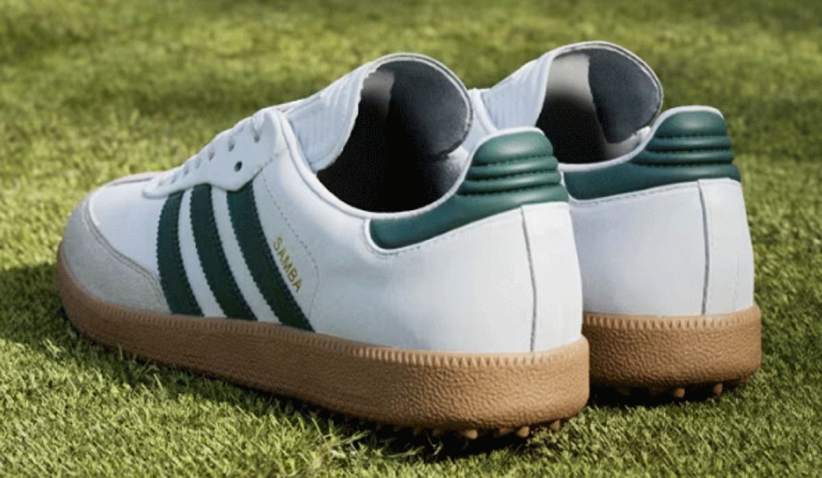  новый товар # Adidas #2025.2# samba Golf полный серый n кожа шиповки отсутствует #JH6151#CLOUD WHITE/COLLEGIAT GREEN/GUM#25.5CM# стандартный товар 