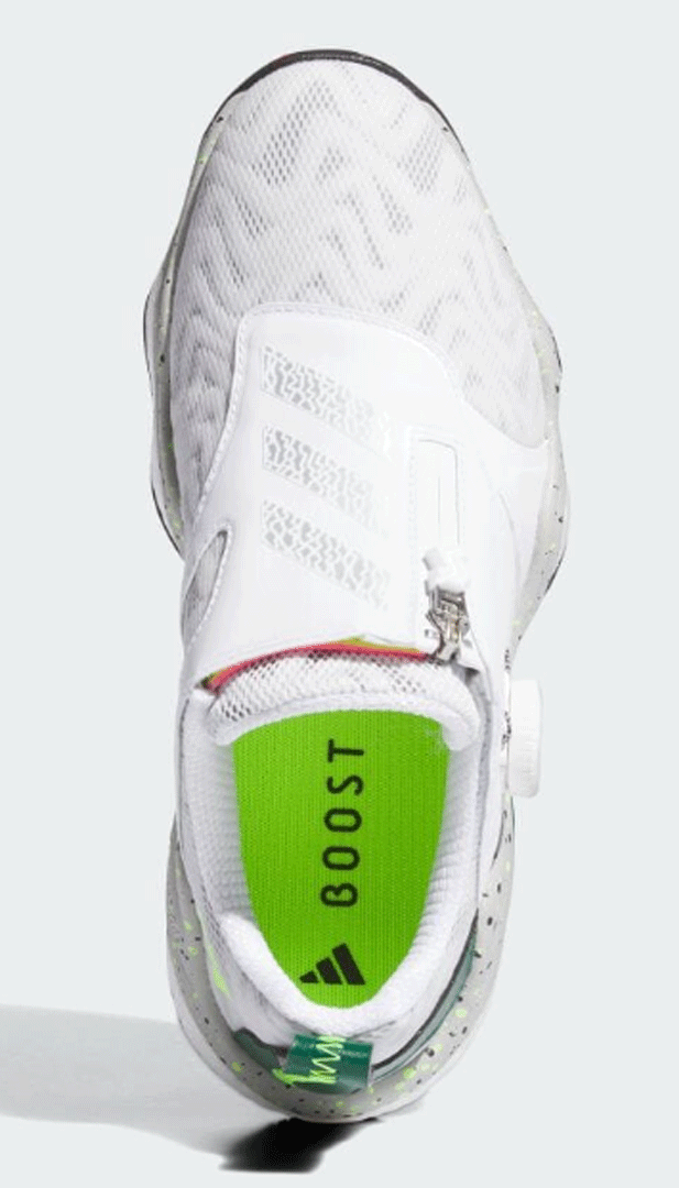 新品■アディダス■2024.7■ウィメンズ コードカオス-25-ボア■IG8751■ホワイト／シルバーメタリック／グリーン■23.5CM■スパイクレス■