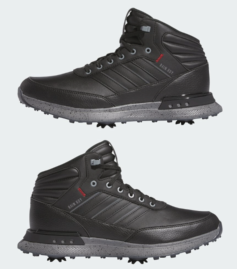 новый товар # Adidas #2024.7#S2G RAIN.RDY#IH5177# core черный | железный металлик | бойцовая рыбка - алый #28.0CM# вид . видеть нет водостойкость талант