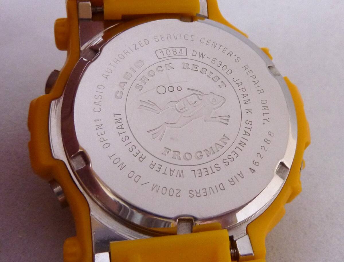 CASIO G-SHOCK DW-6300-9 初代フロッグマン イエロー 美USED CASIO G-SHOCK DW-6300-9 初代フロッグマン イエロー 美USED