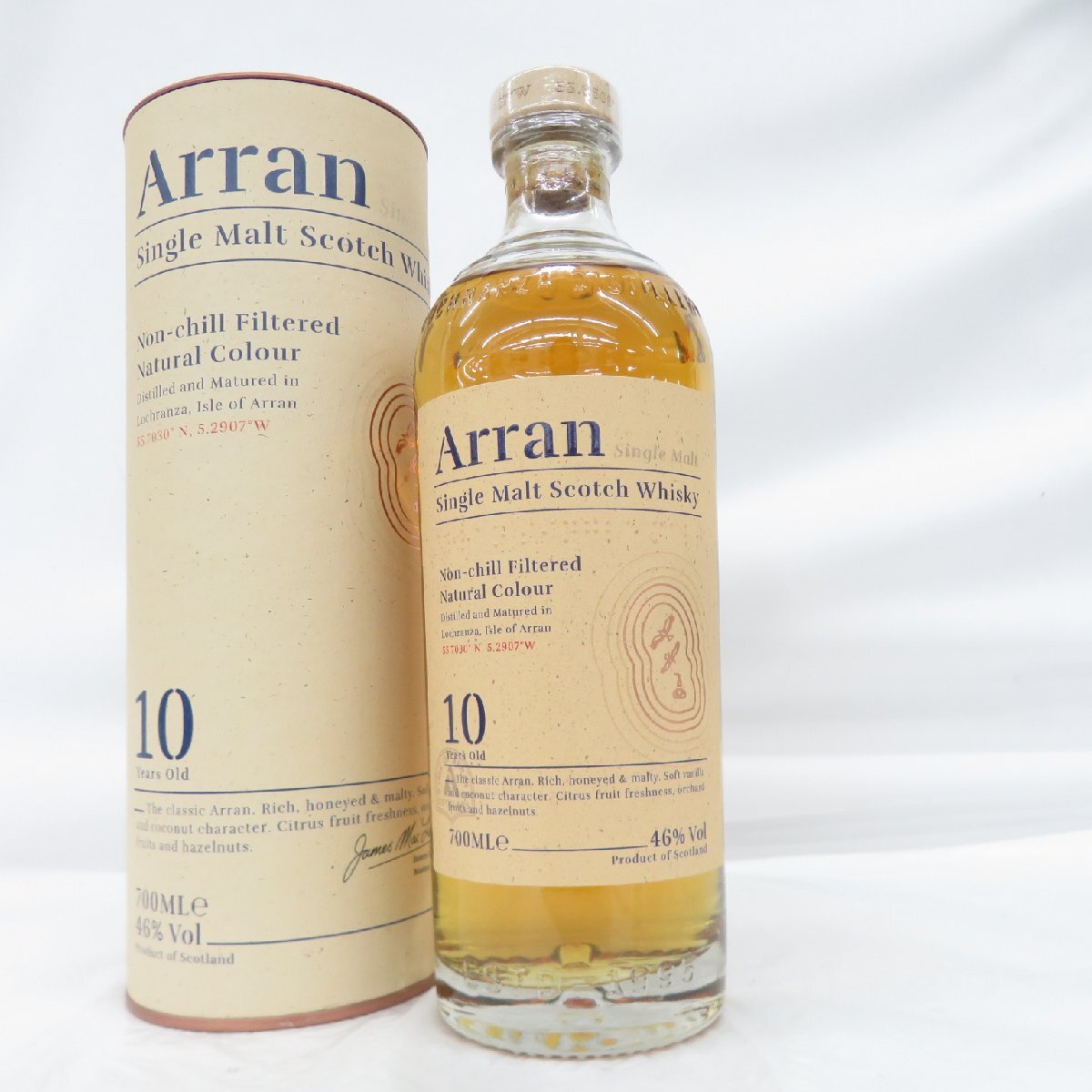 未開栓】Arran アラン 10年 シングルモルト ウイスキー 700ml 46