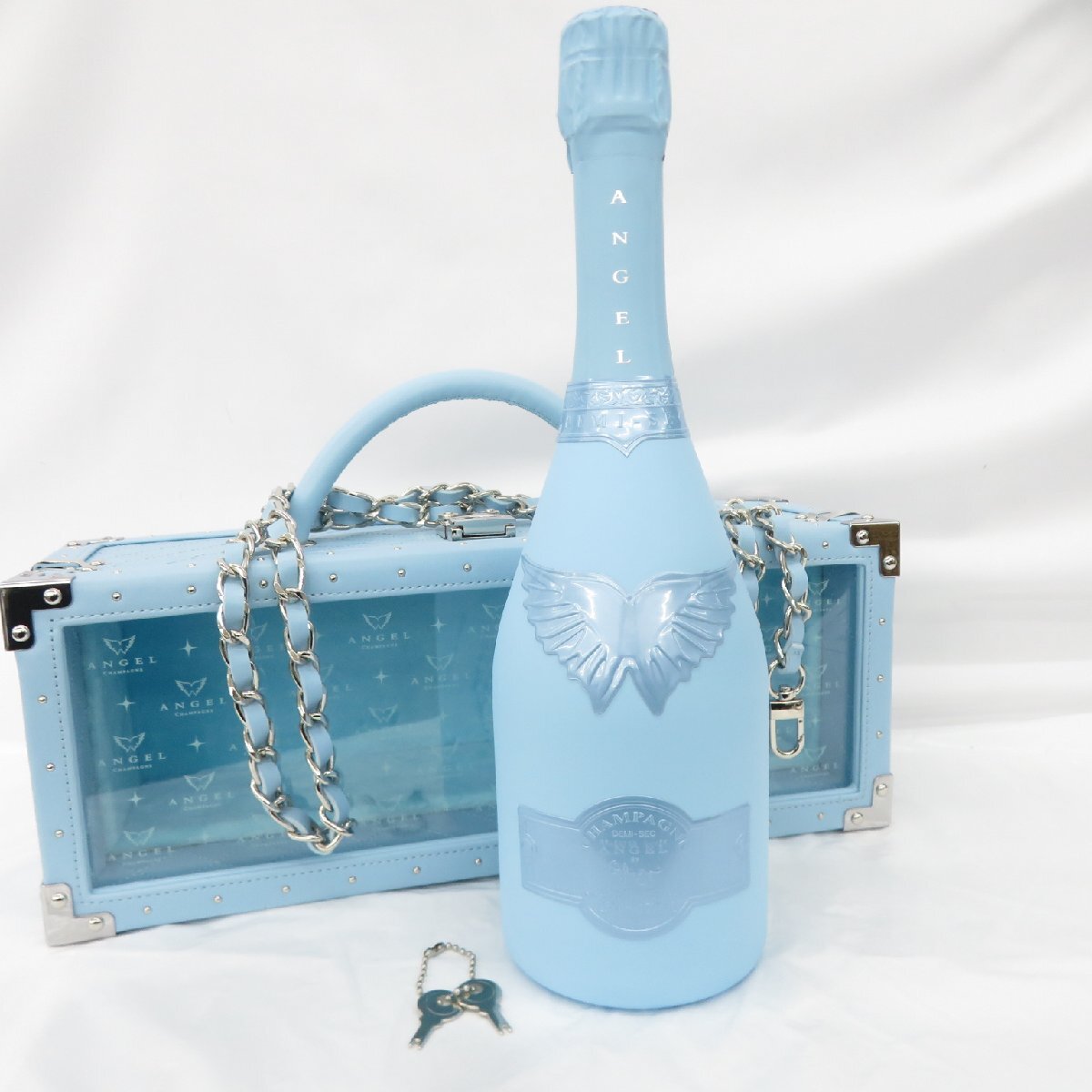 未開栓】ANGEL エンジェル ドゥミセック ブルー レザータイプ 未開栓】ANGEL エンジェル ドゥミセック ブルー レザータイプ