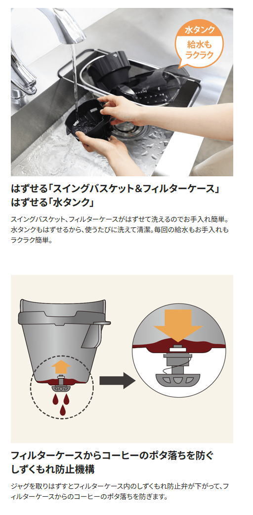 象印：コーヒーメーカー珈琲通(6杯)(グレイッシュブラウン)/EC-MA60-TZ_画像3