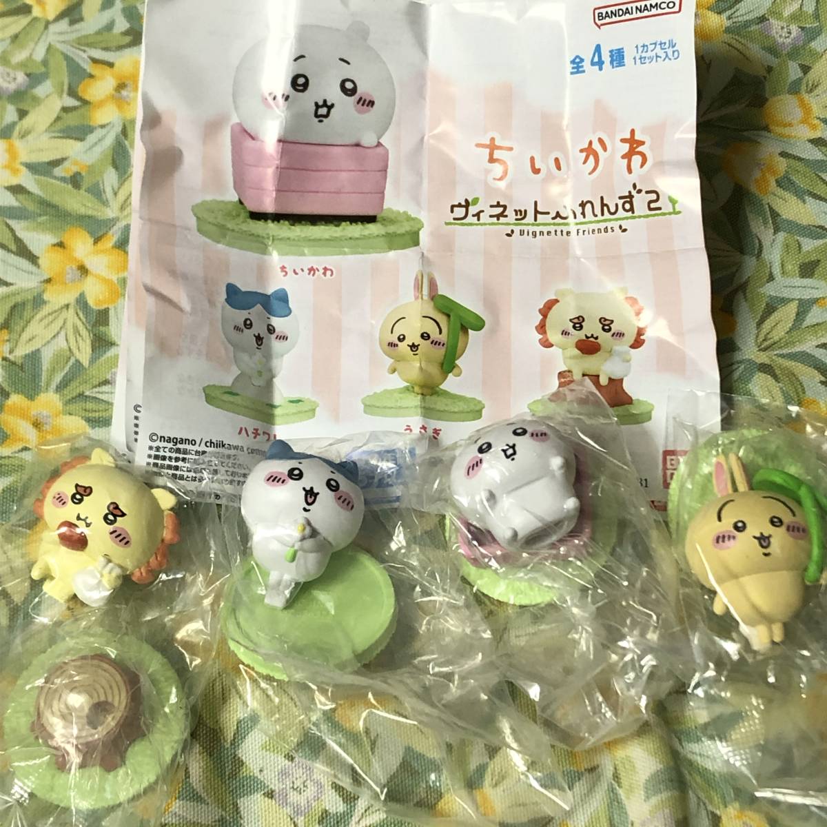 販促ディスプレイPOP付 ちいかわ ヴィネットふれんず2 全4種set ガチャ/ハチワレ/うさぎ/シーサー/ちいかわ
