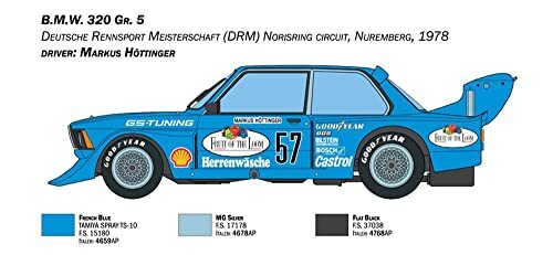 イタレリ 1/24 BMW 320i Gr.5 日本語説明書付属 プラモデル IT3626 成型色_画像4