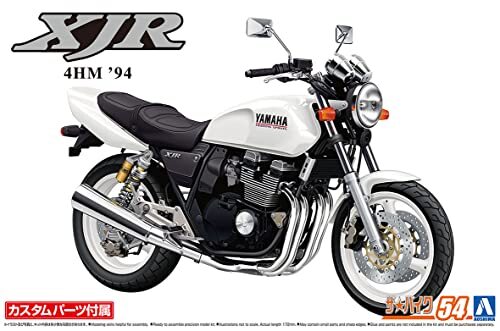 青島文化教材社 1/12 ザ・バイクシリーズ No.54 ヤマハ 4HM XJR400S 1994 カスタムパーツ付 プラモデル_画像4