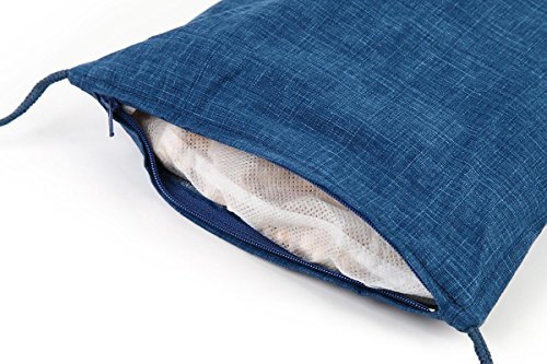 市田商店 ごろ寢ひのき枕 18×30cm 國(guó)産ひのきチップ100% 仮眠用 藍(lán)（ブルー）