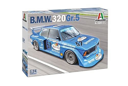 イタレリ 1/24 BMW 320i Gr.5 日本語説明書付属 プラモデル IT3626 成型色_画像1