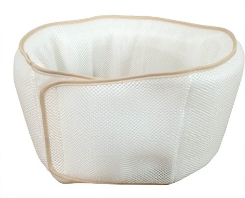 オーシン 腰枕 ホワイト (約)縦17×長(zhǎng)さ116×厚さ3cm(中材で調(diào)整) ムレない メッシュ腰まくら