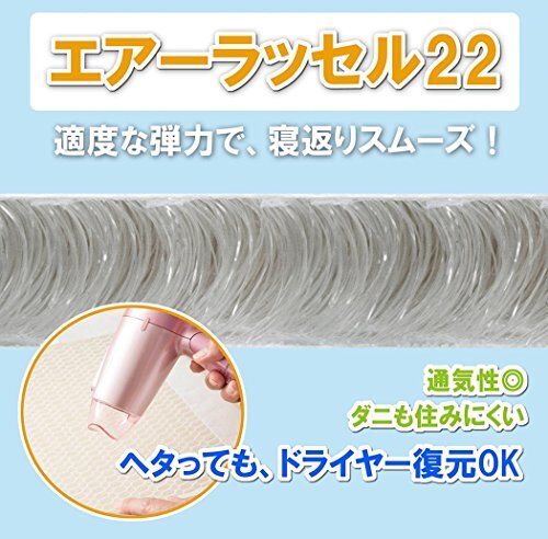 オーシン 腰枕 ホワイト (約)縦17×長(zhǎng)さ116×厚さ3cm(中材で調(diào)整) ムレない メッシュ腰まくら